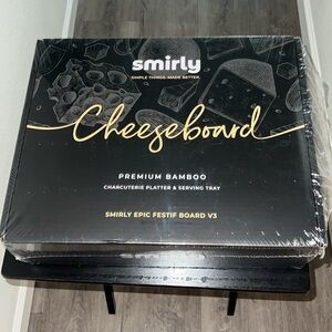 NEW Smirly Bamboo 3 Drawer Charcuterie Board Set